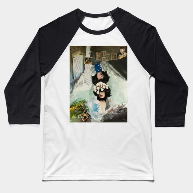 Gemini Baseball T-Shirt by NaivArt